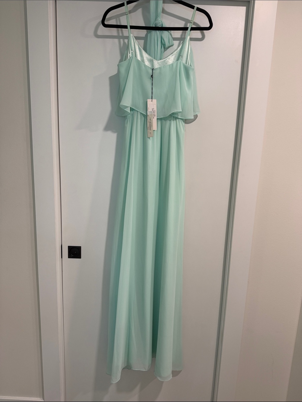 Ceremony by Joanna August Mint Chiffon Overlay Maxi Dress